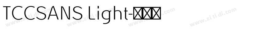 TCCSANS Light字体转换